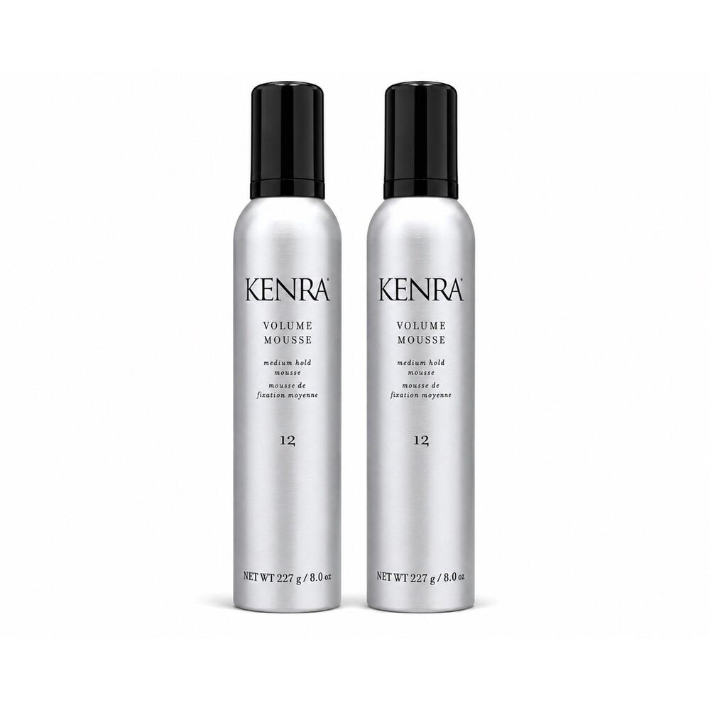 Kenra Volume Mousse 12 Medium Hold Styling Foam 8.0 Fl Oz Lot of 2